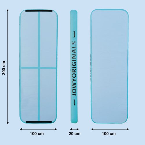 AirTrack 300x100x20cm Colchoneta Inflable, color Azul