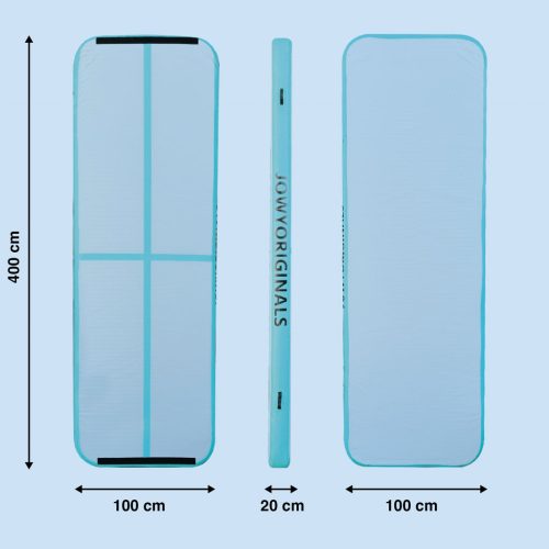 AirTrack 400x100x20cm Colchoneta Inflable, color Azul