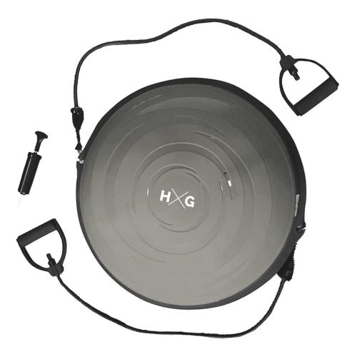 Bosu 58cm + Inflador, color Gris