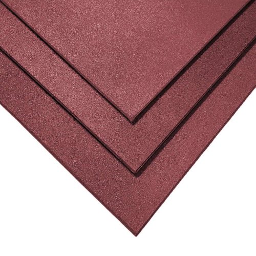 Loseta de Caucho 1,5cm Granate 50x50cm, Alta Densidad para Interior/Exterior, Antideslizante