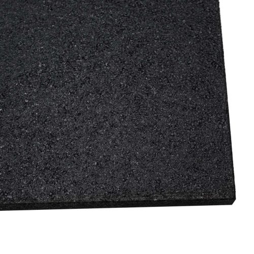 Loseta de Caucho 2,5cm Negro 50x50cm, Alta Densidad para Interior , Antideslizante