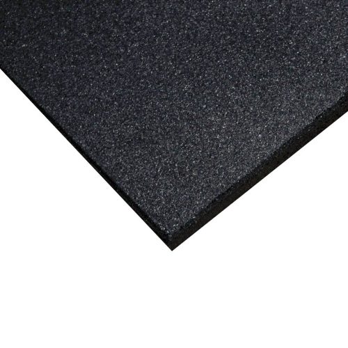 Loseta de Caucho 1cm Negro 50x50cm, Alta Densidad para Interior, Antideslizante