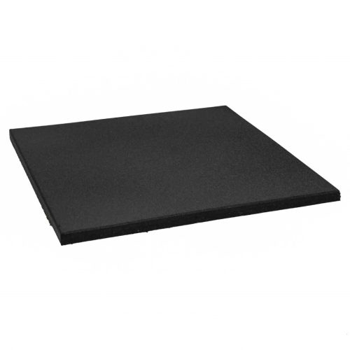 Loseta de Caucho 1cm Negro 50x50cm, Alta Densidad para Interior, Antideslizante