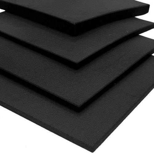 Loseta de Caucho 4cm Negro 50x50cm, Alta Densidad para Interior, Antideslizante