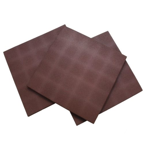 Loseta de Caucho 2cm Granate 50x50cm, Alta Densidad para Exterior, Antideslizante