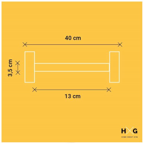 Mancuerna Hexagonal 30Kgs con Revestimiento de Caucho - 1 unidad