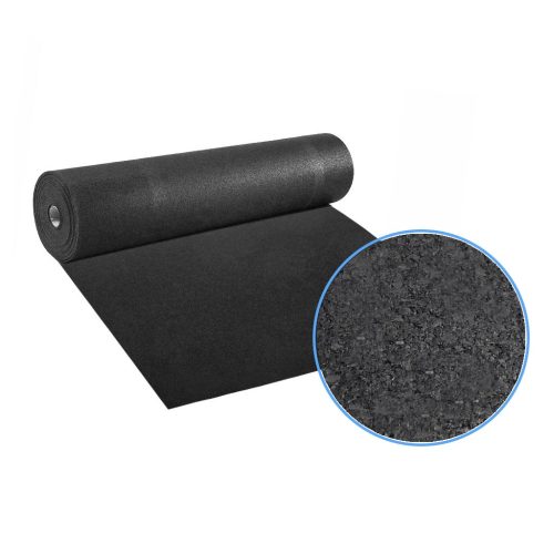 Rollo de Caucho 3mm Negro 1x20m, Alta Densidad para Interior, Antideslizante