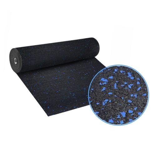 Rollo de Caucho 6mm Negro 1,25x10m, Alta Densidad para Interior, Antideslizante